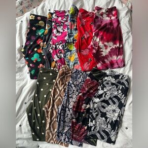 11 pairs lularoe OS leggings lot bundle